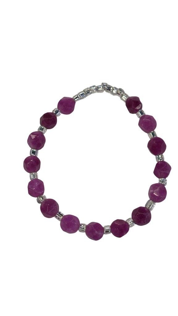 Purple Beaded Bracelet