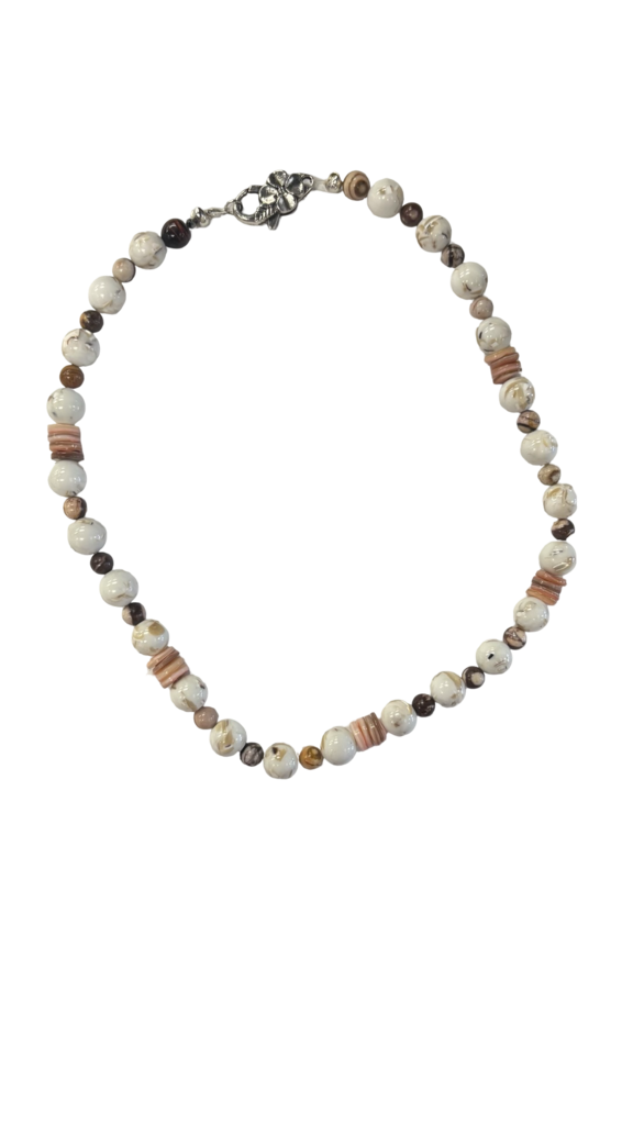 Handmade Beaded Necklace with Mixed Colors