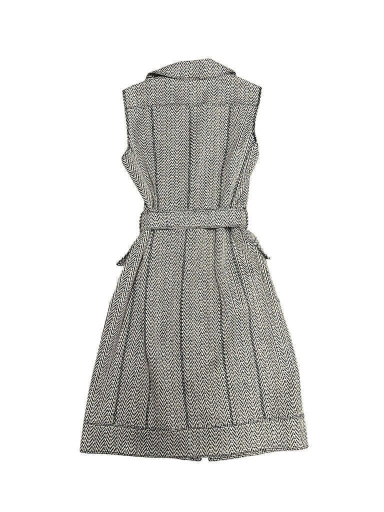 Size 12- Oscar de la Renta Houndstooth Sleeveless Dress