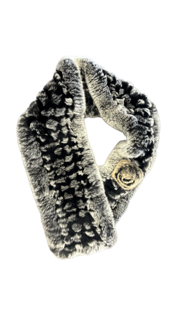 Faux Fur Animal Print Scarf