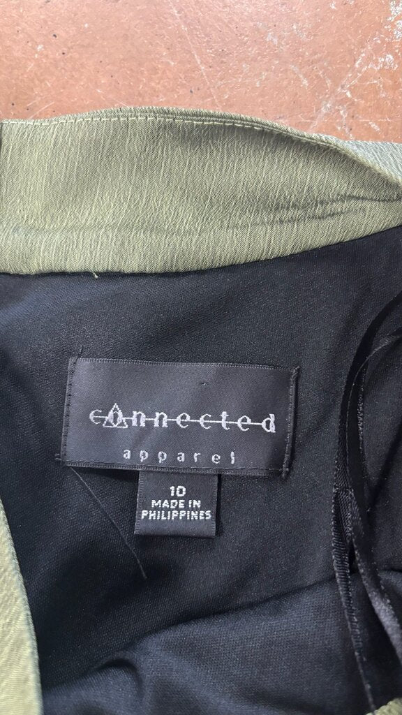 Size 10 Connected Apparel Green Dress