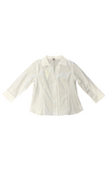 Large Anne Klein Women's Non-Iron White Button-Down Shirt
