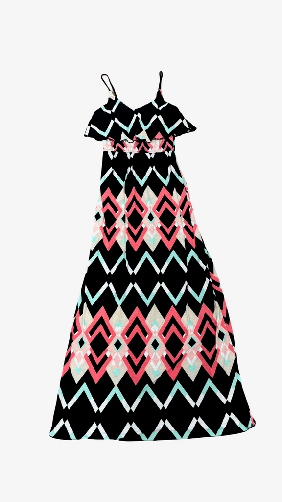 Small Bongo Women's Spectacular Chevron Maxi Dress