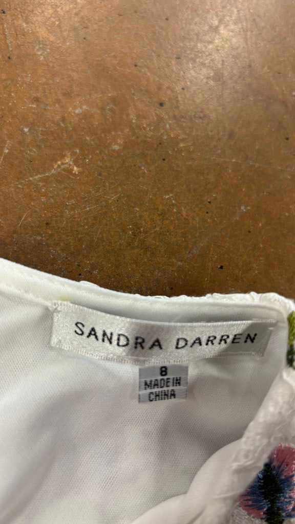 Size 8 Sandra Darren Floral Lace Dress