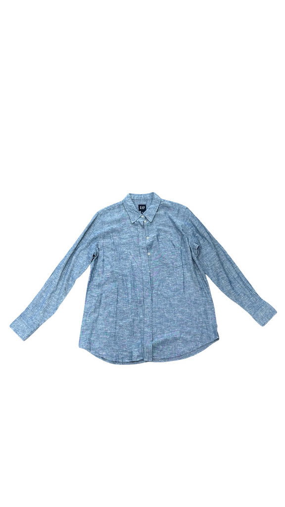 Medium Gap Blue Casual Button Up Shirt