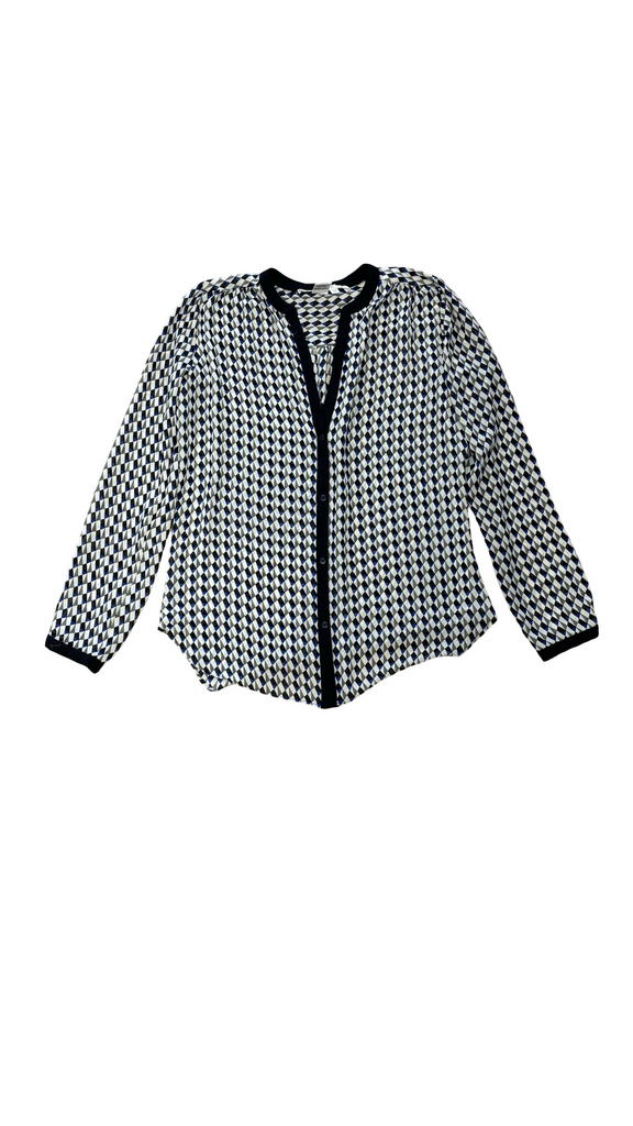 Medium Max Studio Geometric Print Blouse