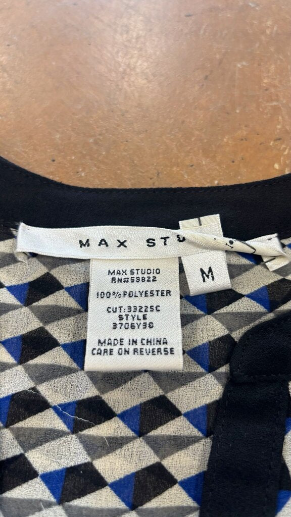 Medium Max Studio Geometric Print Blouse