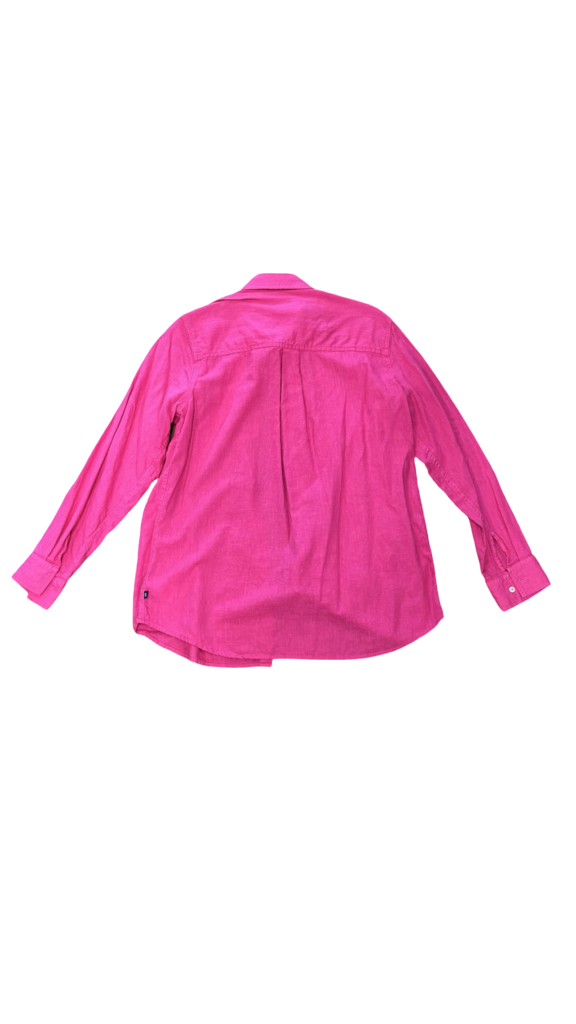 Medium Gap Women's Pink Button-Up Shirt