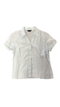 Size 12 Lands' End Light Blue Short Sleeve Shirt