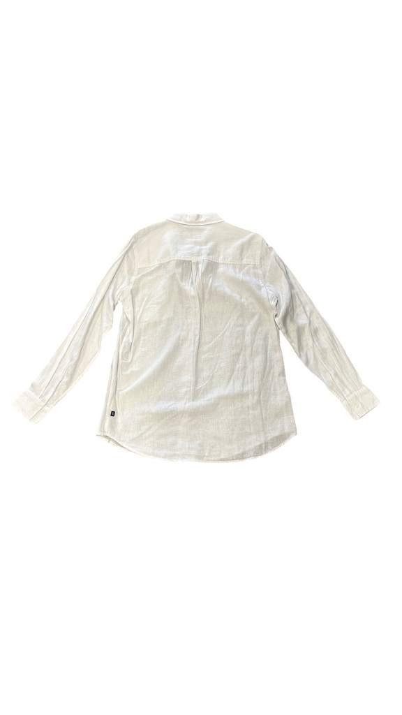 Medium Gap White Long Sleeve Button-Up Shirt