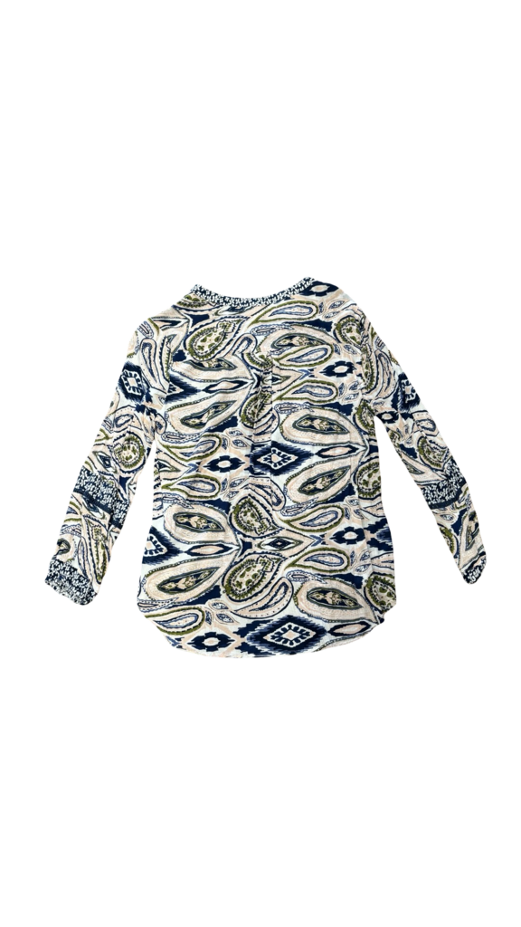 Medium Fever Women's Long Sleeve Shirt with Paisley Pattern