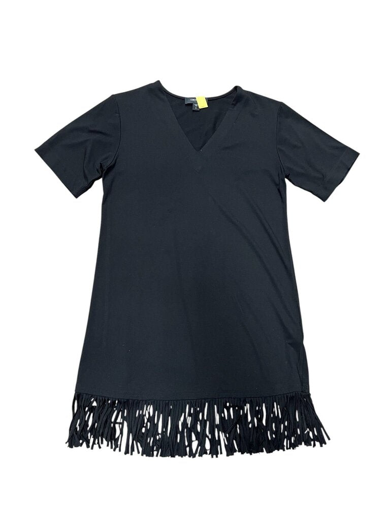 Small KarenKane Women's Black Fringe Dress