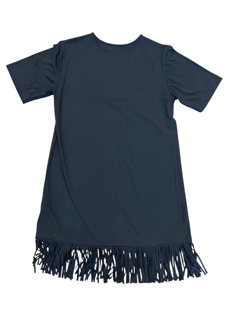 Small KarenKane Women's Black Fringe Dress