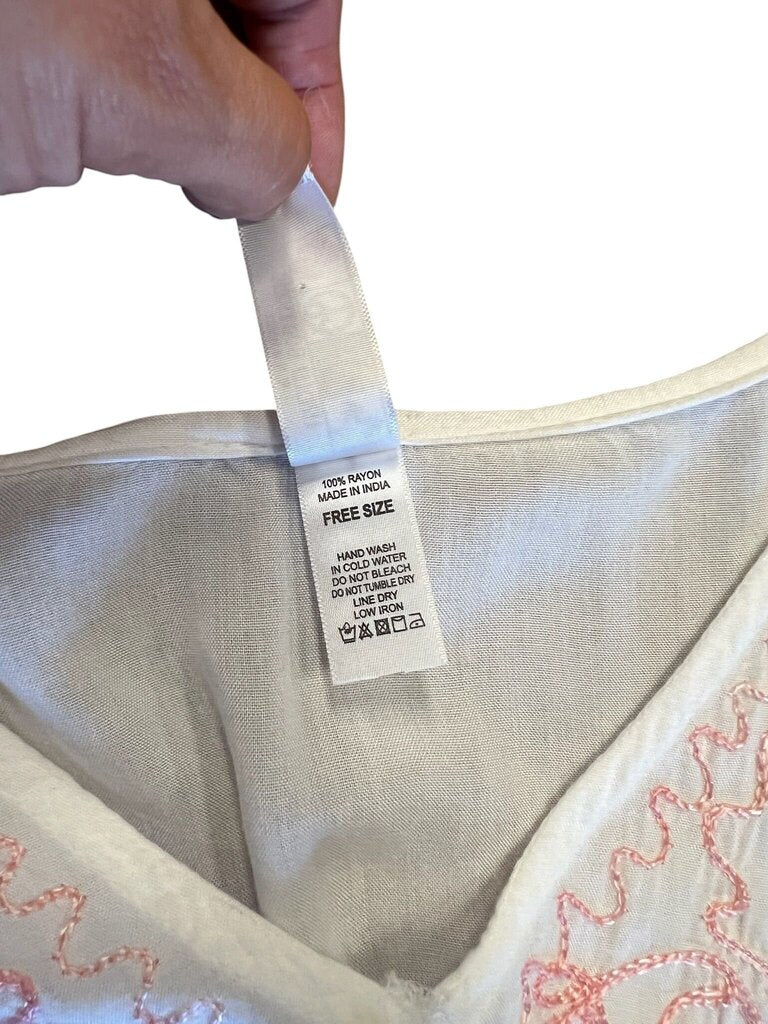 One Size- India Boutique Women's Embroidered Top