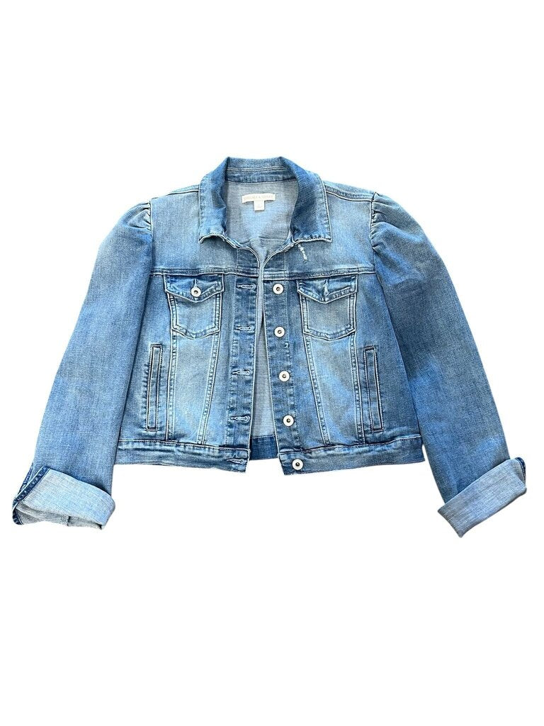 Large Chelsea & Violet Women's Distressed Denim Jacket