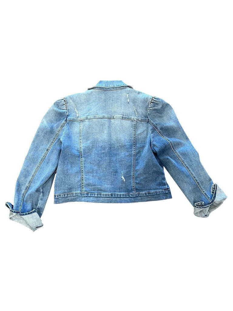 Large Chelsea & Violet Women's Distressed Denim Jacket