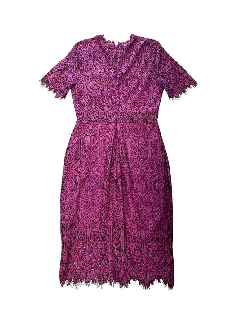Large SHEIN Women's Lace A-line Dress in Purple