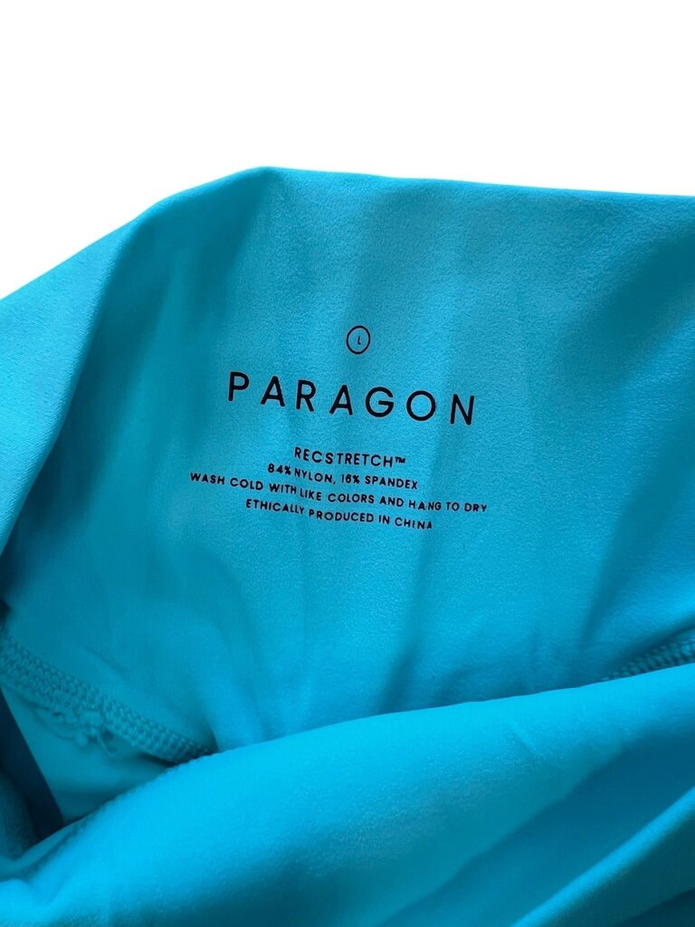 Large Paragon Women's Aqua Blue Stretch Shorts
