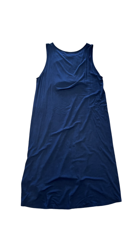 Size XL- T Tahari Navy Blue Embroidered Dress