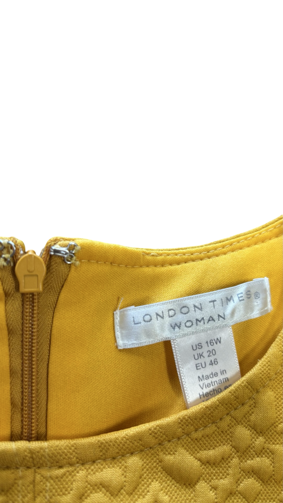 Size 16- London Times Women's Yellow Dress