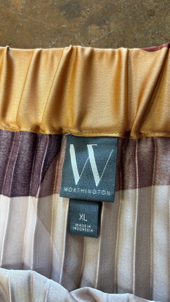 Size XL- Worthington Pleated Skirt