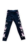 Small JW Los Angeles Embroidered Black Leggings