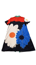 Large Colorful Floral Button-Up Dress