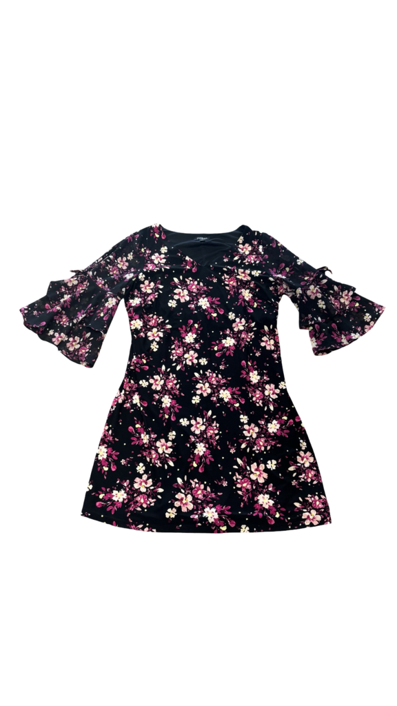 Size 1X Roz & Ali Floral Print Dress