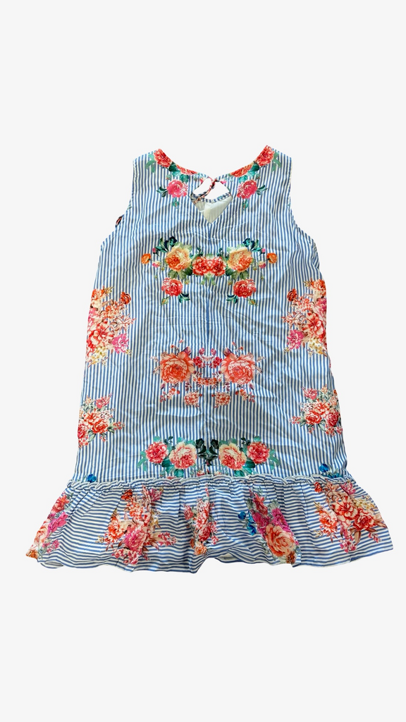 Small Tolani Floral Striped Dress