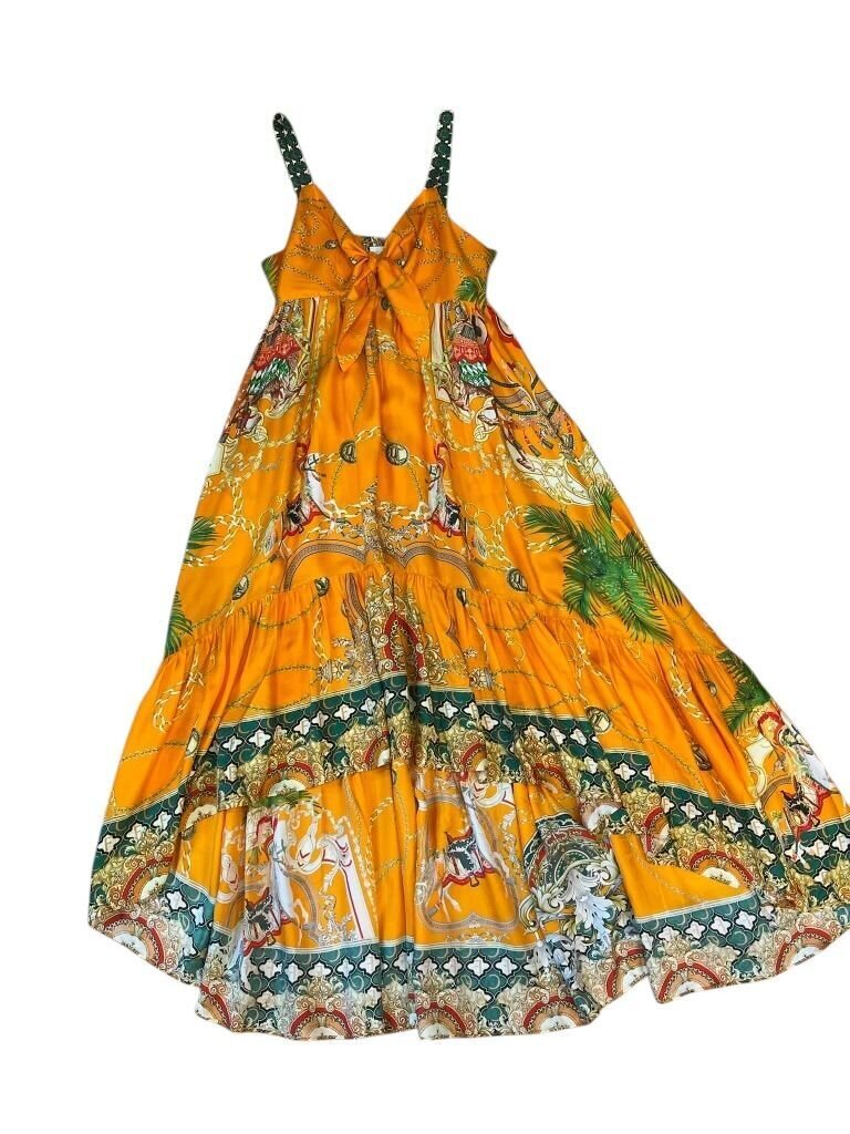Size L- Camilla Yellow Summer Dress