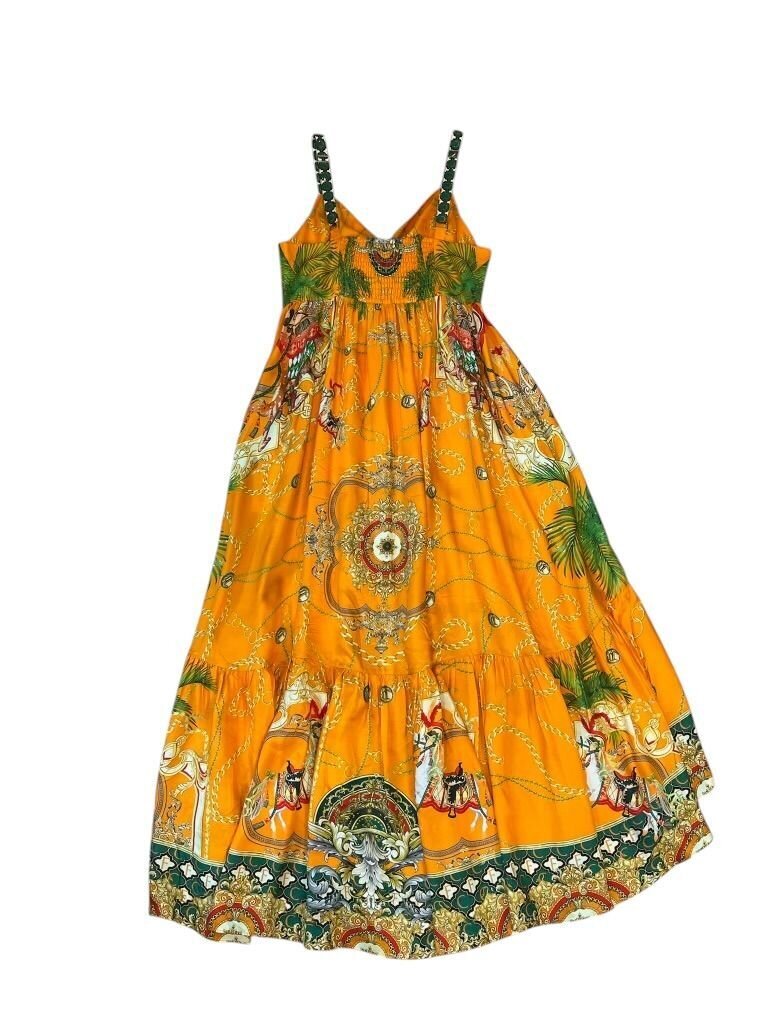 Size L- Camilla Yellow Summer Dress