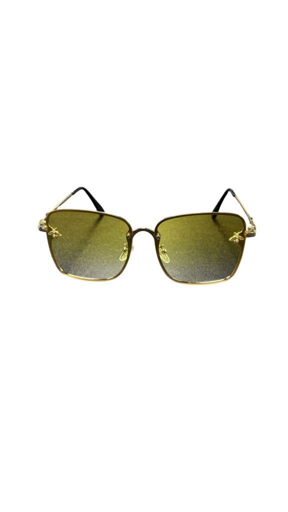 Yellow Lens Square Frame Sunglasses