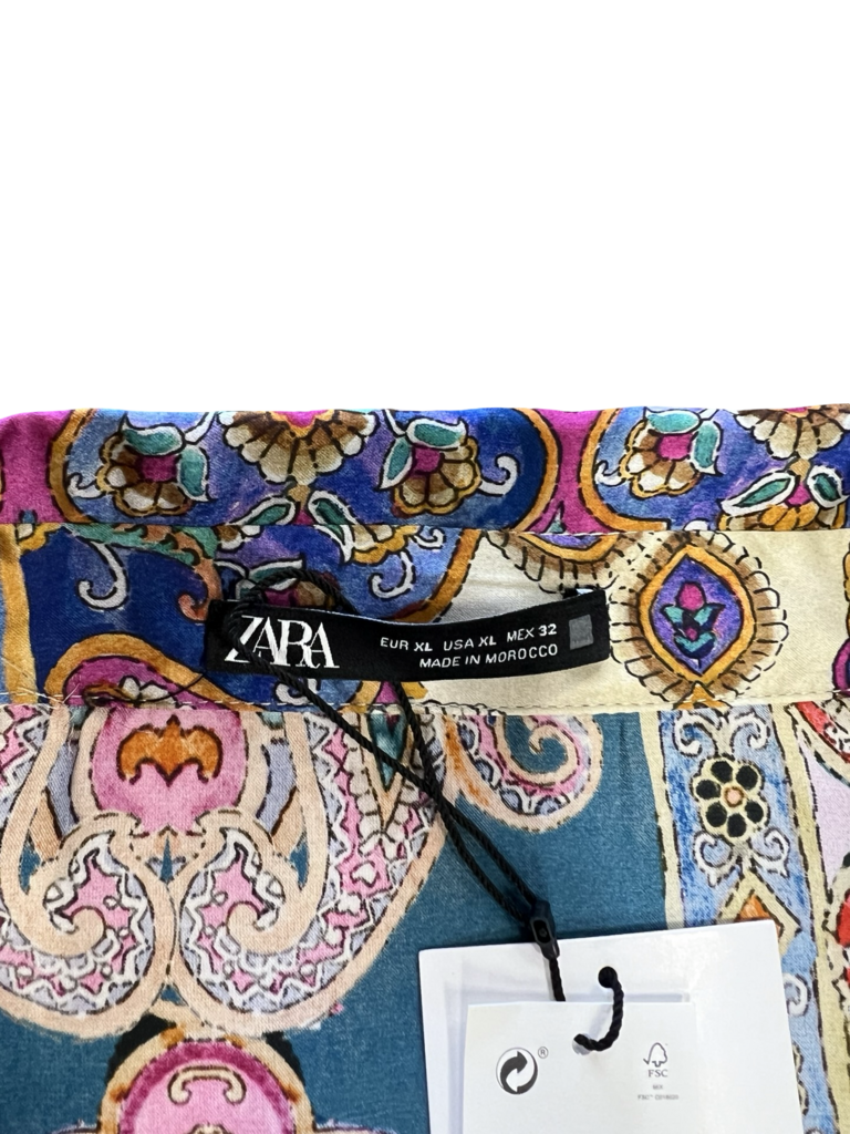 Size XL- ZARA Multicolored Printed Dress