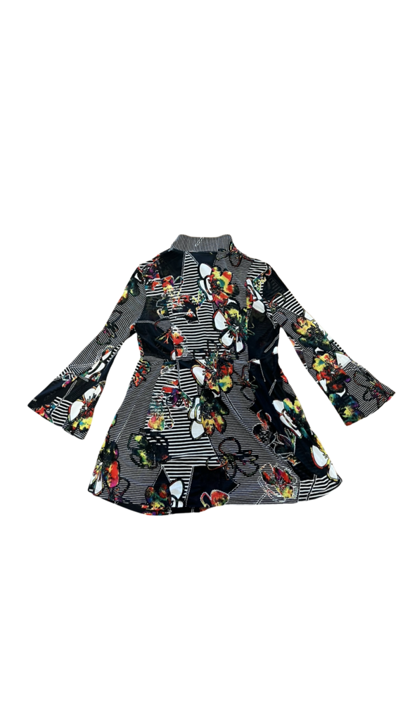 Small Ali Miles Double Layer Mesh Blouse