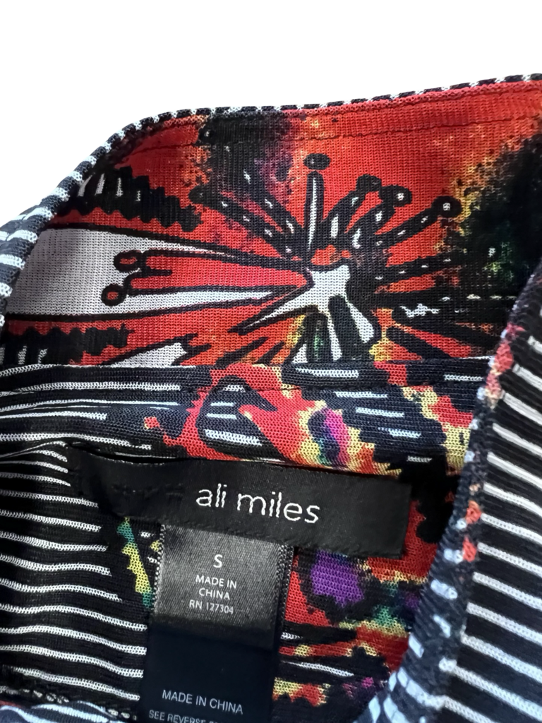 Small Ali Miles Double Layer Mesh Blouse