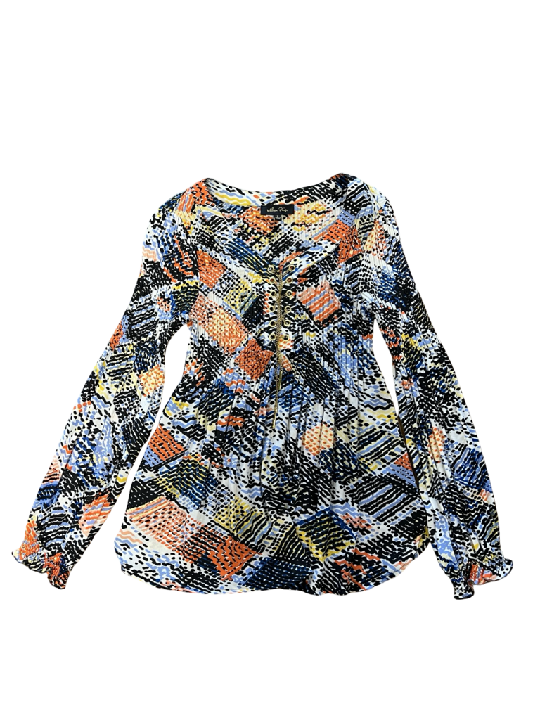 Large Melissa Paige Colorful Long Sleeve Top