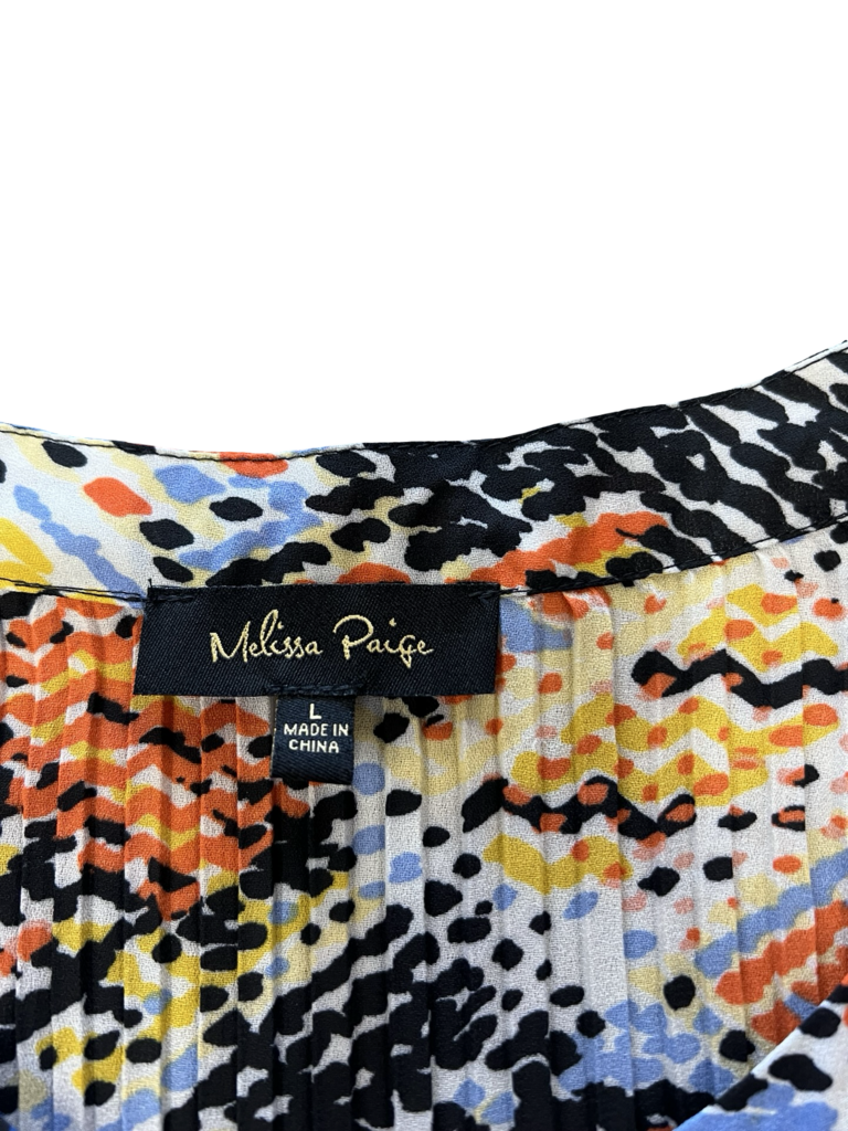 Large Melissa Paige Colorful Long Sleeve Top