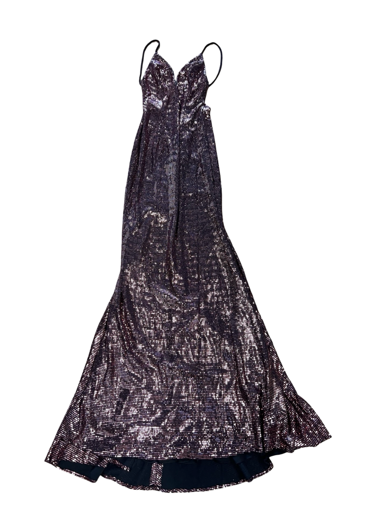 Size 4 JVN by Jovani Black Formal Dress With Pink Sequins