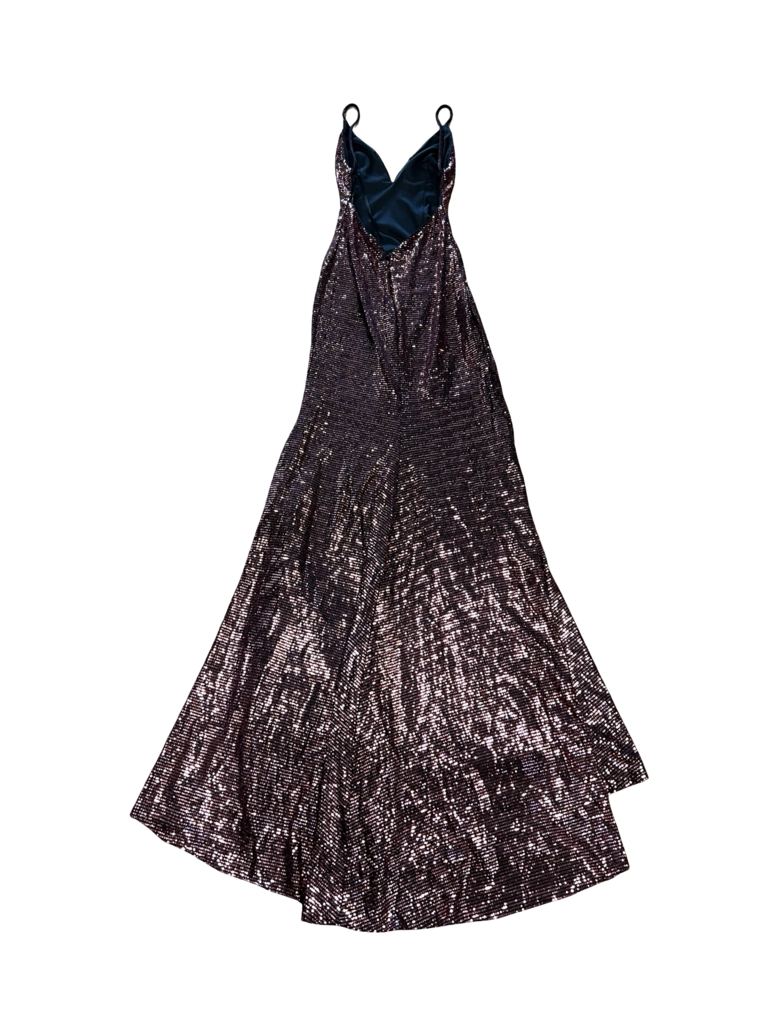 Size 4 JVN by Jovani Black Formal Dress With Pink Sequins