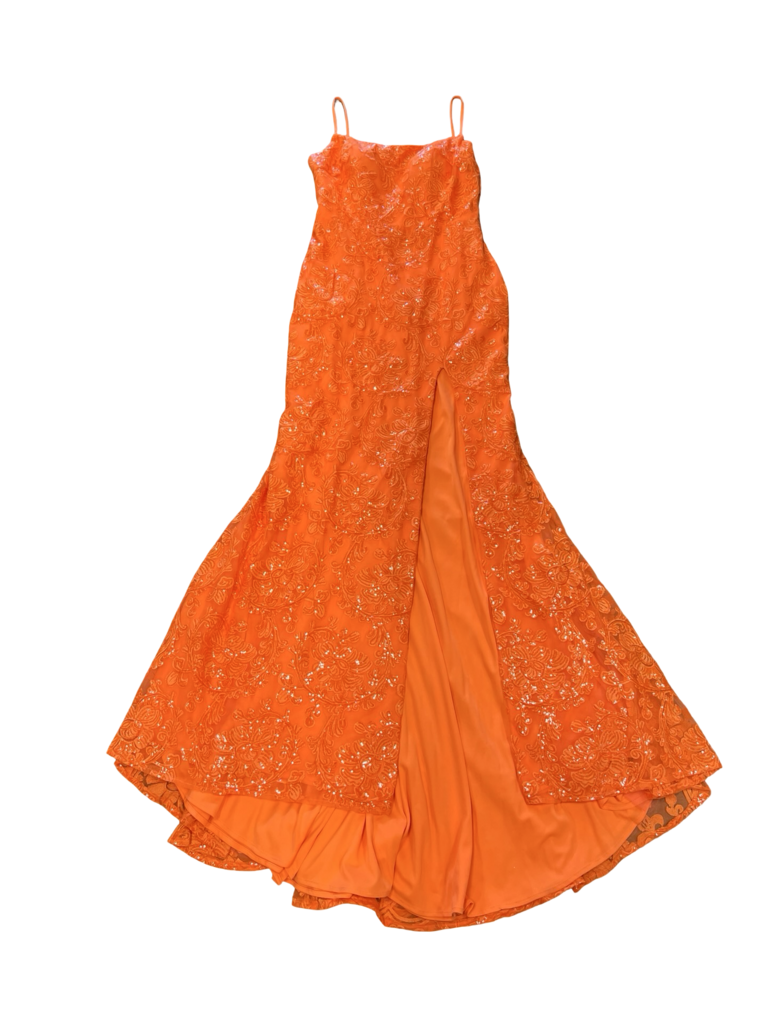 Size 10 Morilee Orange Formal Dress
