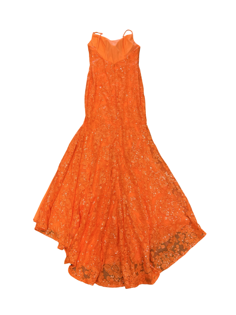 Size 10 Morilee Orange Formal Dress