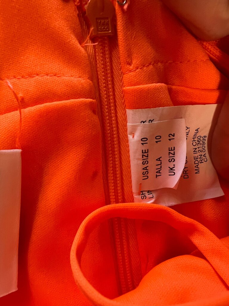 Size 10 Morilee Orange Formal Dress