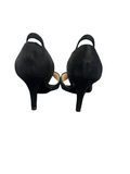 Size 7 Black Suede Heels by Pelle Moda