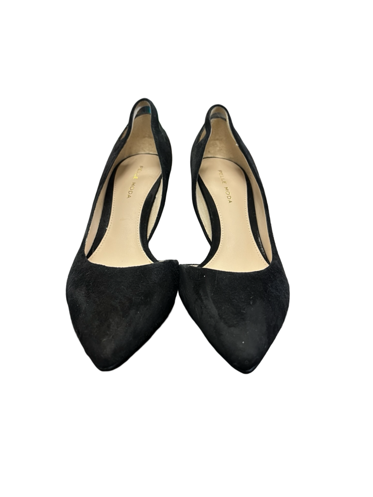 Size 7 Black Suede Heels by Pelle Moda