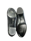 Size 7.5 Fs/ny Women's Black Heeled Flats with Studded Design