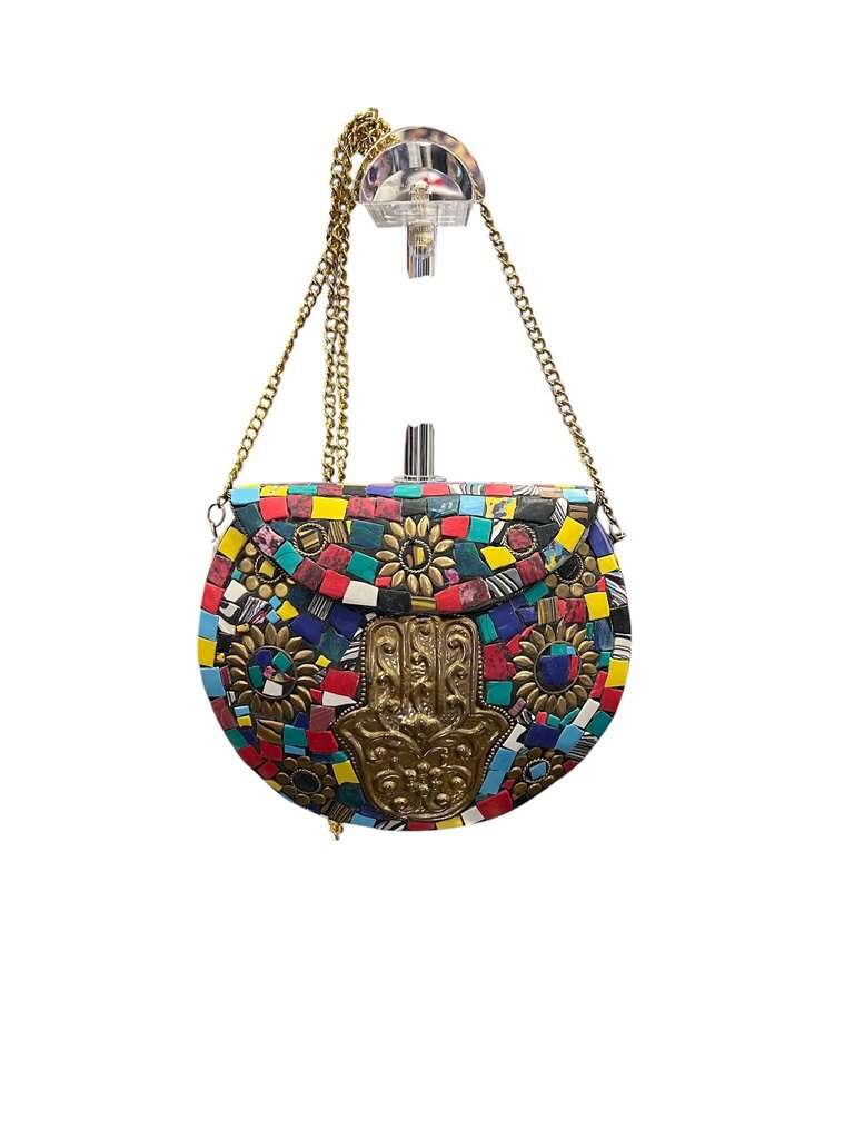 Colorful Mosaic Decorative Handbag