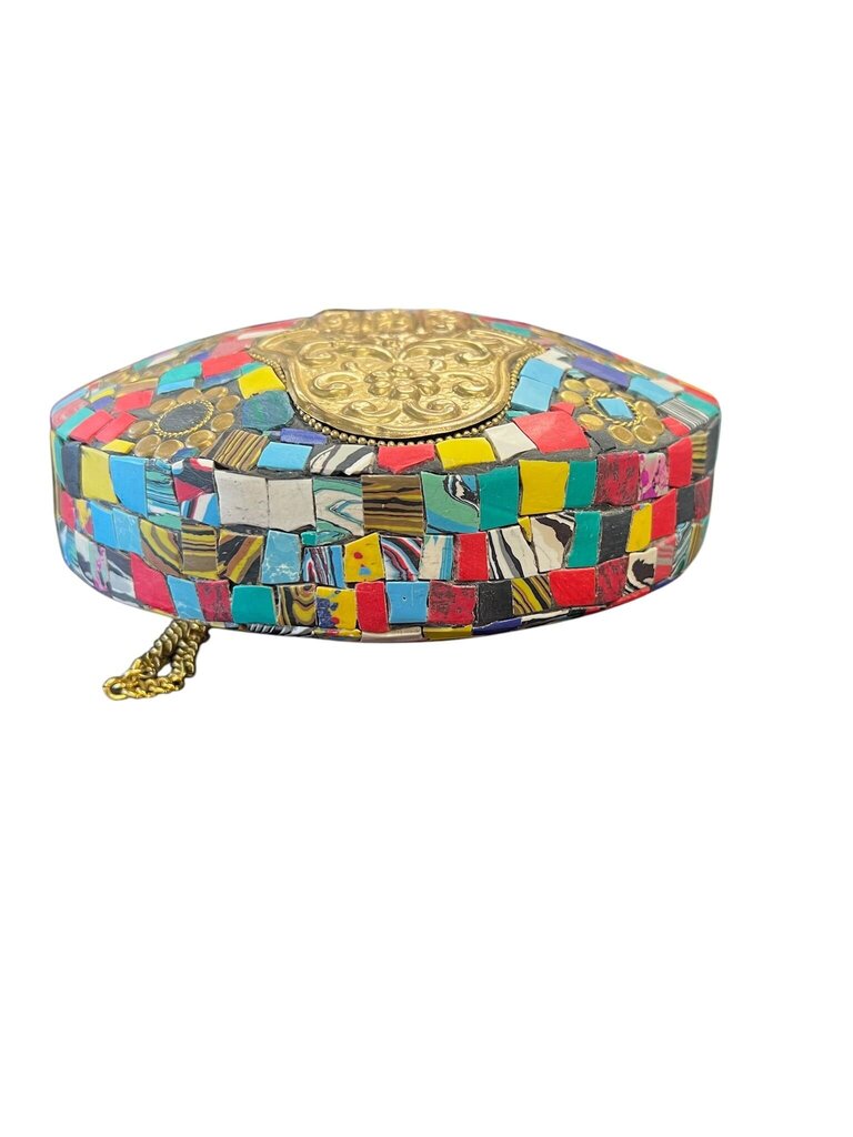 Colorful Mosaic Decorative Handbag