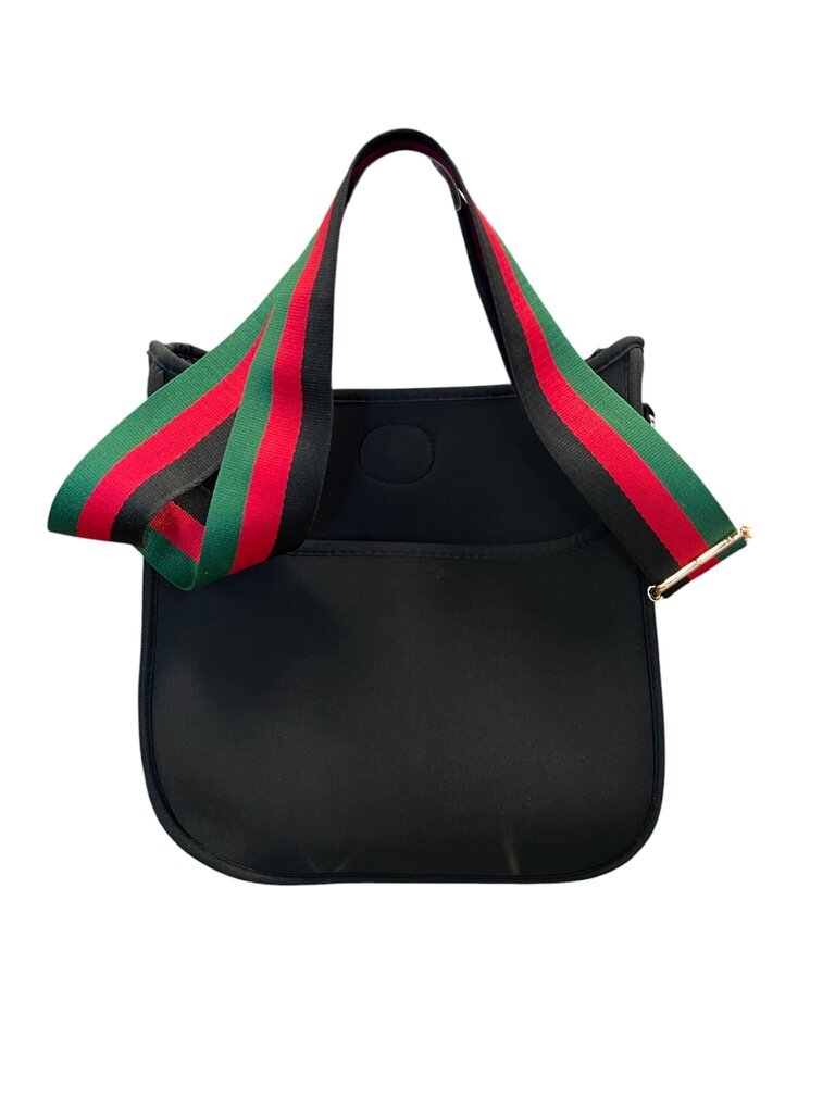 Black Tote Bag with Adjustable Straps