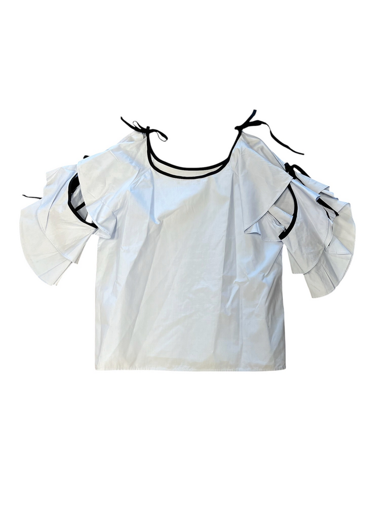 Size M- Few Moda Cold Shoulder Top