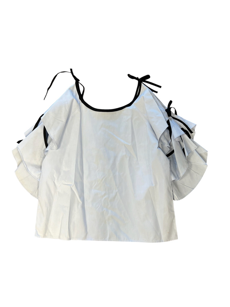 Size M- Few Moda Cold Shoulder Top
